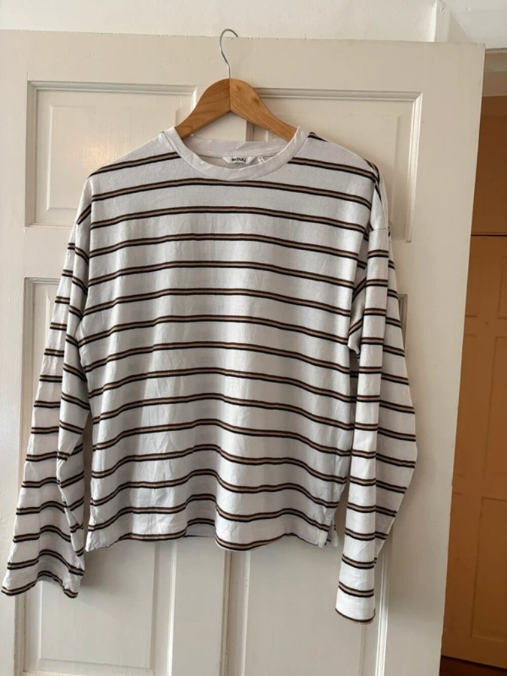 Monki Women Striped Long Sleeve Top - Size XS